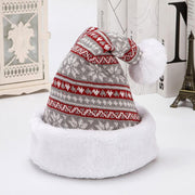 Bonnet de Noël tricoté en forme de flocon de neige, hiver, adulte et enfant