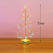 Lampe de nuit pour arbre de Noël en cristal pour la décoration des chambres de vacances