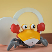 Crabe électronique à induction pour enfants avec musique et lumières Jouets à ramper interactifs