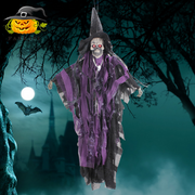 Décoration suspendue de fantôme squelette pour fête d'Halloween effrayante