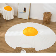 73x88cm Flanelle Fleece Comfortable Fried Egg Couch Lazy Blanket