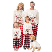 Ensemble pyjama de Noël en tissu écossais imprimé pour la famille