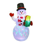 Noël Bonhomme de neige gonflable Père Noël Décorations intérieures et extérieures