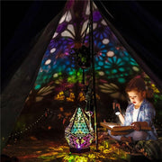 Lampe de sol en bois Polar Star, veilleuse colorée à LED