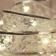 Guirlande de lumières de Noël à LED, ruban brillant, décoration de sapin de Noël