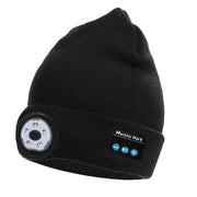 Chapeau Bluetooth musical sans fil 5.0 en tricot avec lumière LED