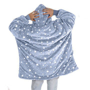 Sweat-shirt à capuche d'hiver oversize lumineux Couverture chaude à capuche pour femmes