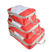 Ensemble de 3 sacs de rangement en nylon compressible Ziplock en maille pour le voyage