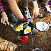 Spatule à friture pliante en acier inoxydable pour la cuisine de camping en plein air