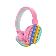 Casque d'écoute stéréo Bluetooth pliable et pliable pour enfants "Cute Rainbow".
