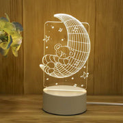 Veilleuse à LED en acrylique 3D Illusion Bedroom Decoration