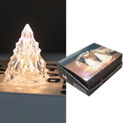 Veilleuse pour arbre de Noël 12 pièces LED Acrylique Diamant Cristal Lumière d'ambiance