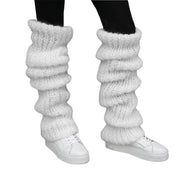 Les jambières tricotées Y2K décontractées pour les femmes Color solide à la mode sur les chaussettes de genou