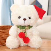 Écharpe de dessin animé mignon ours en peluche cerf de Noël jouet en peluche de Noël