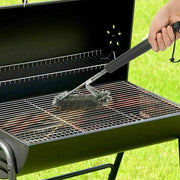 Brosse de nettoyage pour gril de barbecue en acier inoxydable à trois têtes