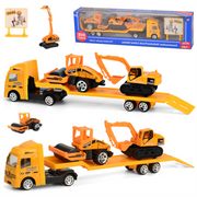 1 : 64 Trailer Toy Trailer Trucks Model Alloy Engineering Trailer Set